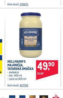 Makro Hellmann's majonéza nabídka