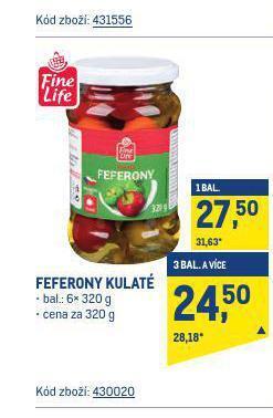 Makro Feferony kulaté nabídka