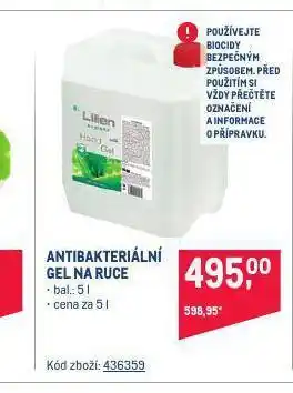 Makro Antibakteriální gel na ruce nabídka