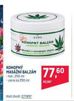 Makro Konopný masážní balzám nabídka