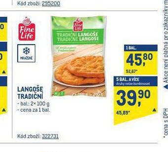 Makro Langoše tradiční nabídka