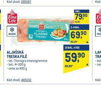 Makro Aljašská treska filé nabídka