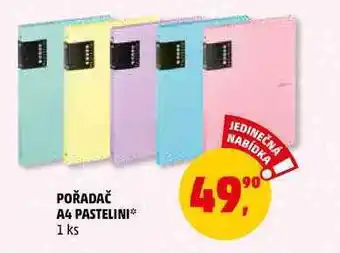 Pořadač a4 pastelini, 1 ks