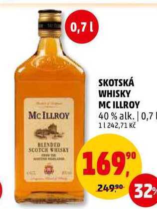 Penny Market Skotská whisky mc illroy, 0,7 l nabídka