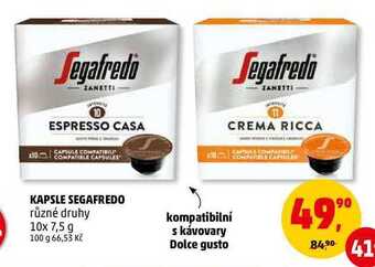 Penny Market Kapsle segafredo, 10x 7,5 g nabídka