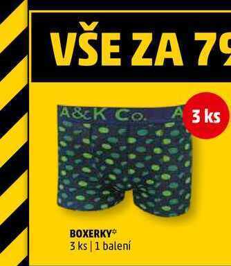 Penny Market Boxerky, 3 ks nabídka