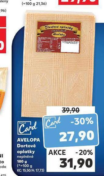 Kaufland Dortové oplatky nabídka