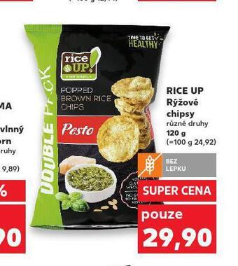 Kaufland Rice up rýžové chipsy nabídka