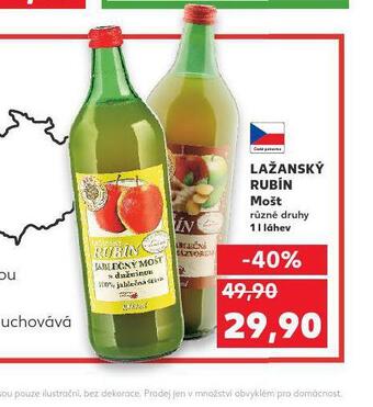 Kaufland Lažanský rubín mošt nabídka
