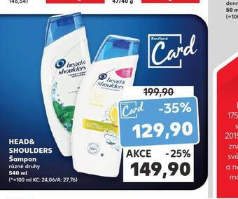 Kaufland Head&shoulders šampon nabídka