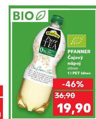 Kaufland Pfanner čajový nápoj nabídka