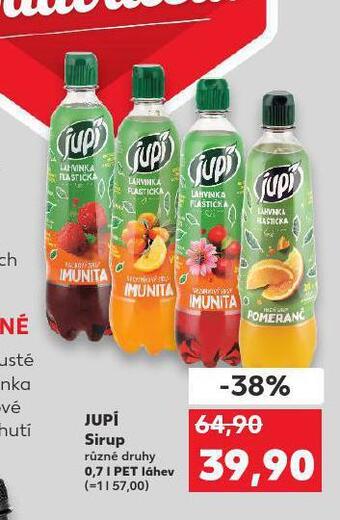 Kaufland Jupí sirup nabídka