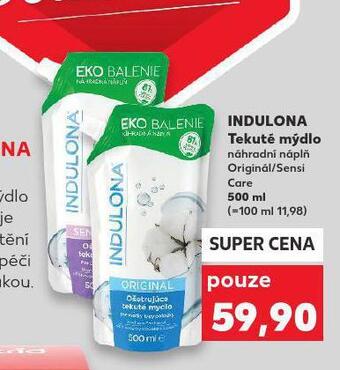 Kaufland Indulona tekuté mýdlo nabídka