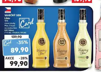 Kaufland Vaječný likér nabídka