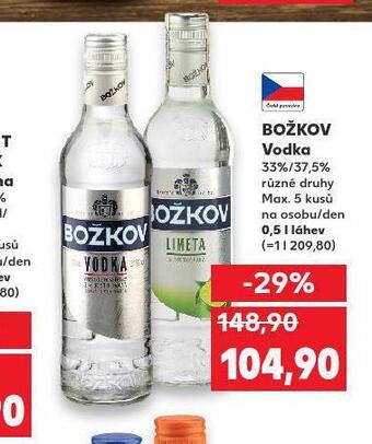 Kaufland Božkov vodka nabídka