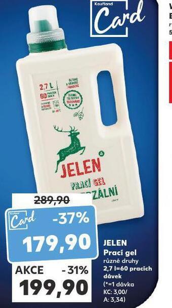Kaufland Jelen prací gel nabídka