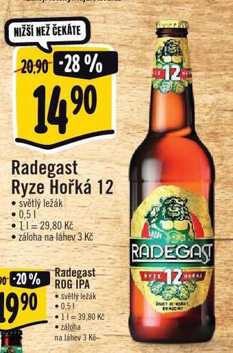 Albert Pivo radegast ryze hořká 12 nabídka