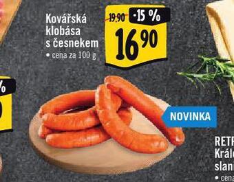 Albert Kovářská klobása s česnekem nabídka