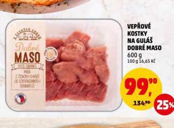 Penny Market Vepřové kostky na guláš nabídka