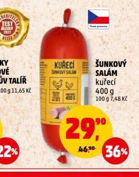 Penny Market Šunkový salám nabídka