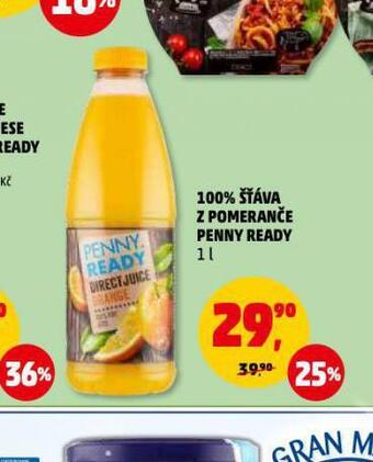Penny Market 100% šťáva z pomeranče nabídka