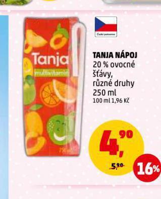Penny Market Tanja nápoj nabídka