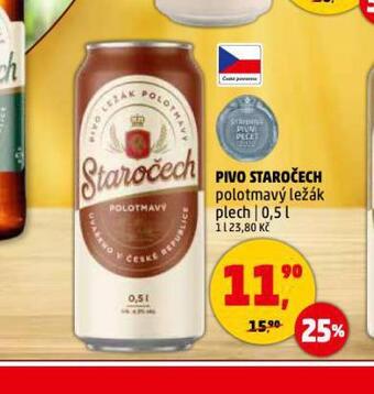 Penny Market Pivo staročech nabídka