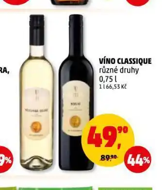 Penny Market Víno classique nabídka