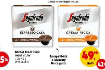 Penny Market Kávové kapsle segafredo nabídka