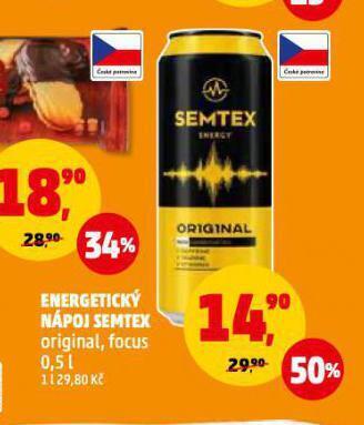 Penny Market Semtex energy drink nabídka