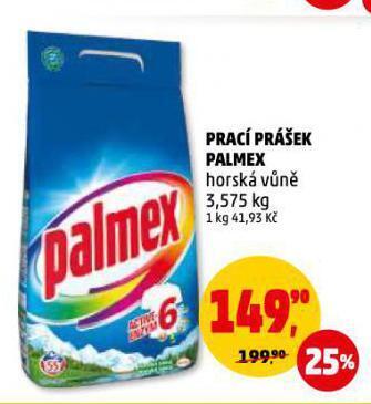 Penny Market Palmex prací prostředek nabídka
