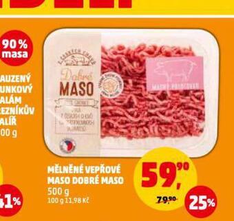 Penny Market Mělněné vepřové maso nabídka