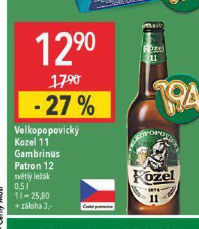 Globus Pivo velkopopovický kozel nabídka
