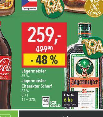 Globus Jagermeister nabídka