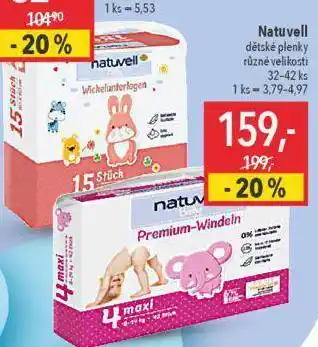 Globus Natuvell dětské plenky nabídka