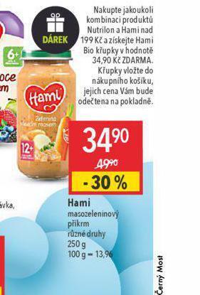 Globus Hami masozeleninový příkrm nabídka