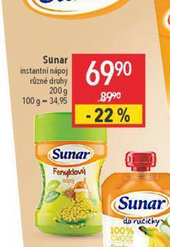 Globus Sunar instantní nápoj nabídka