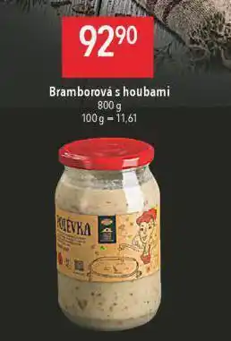Globus Bramborová polévka s houbami nabídka