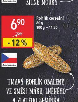 Globus Rohlík cereální nabídka