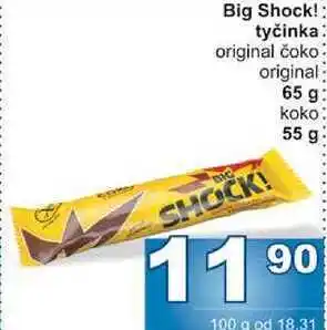Jip Big shock! tyčinka 65 g nabídka