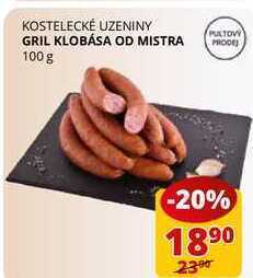 Flop Gril klobása od mistra 100 g nabídka