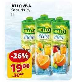 Flop Hello viva různé druhy 1l nabídka