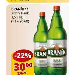 Flop Braník 11 světlý ležák 1,5l, pet nabídka