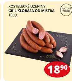 Flop Gril klobása od mistra 100 g nabídka