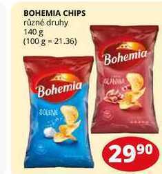 Flop Bohemia chips různé druhy 140 g nabídka