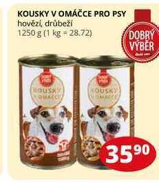 Flop Kousky v omáčce pro psy hovězí, drůbeží 1250 g nabídka