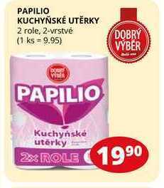 Flop Papilio kuchyňské utěrky 2 role, 2-vrstvé nabídka