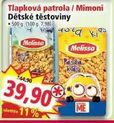 Norma Tlapková patrola / mimoni dětské těstoviny 500 g nabídka