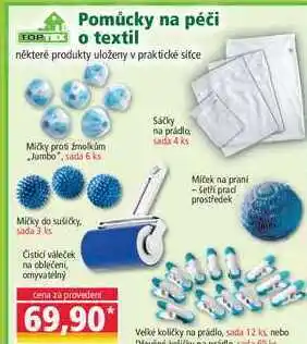 A pomůcky na péči o textil