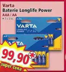 Varta baterie longlife power aaa / aa •7+3 ks